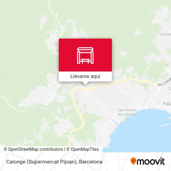 Mapa Calonge (Supermercat Pijoan)