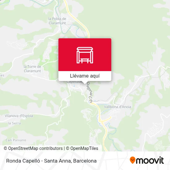 Mapa Ronda Capelló - Santa Anna