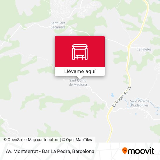 Mapa Av. Montserrat - Bar La Pedra