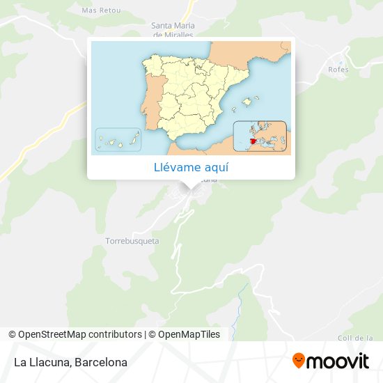 Mapa La Llacuna