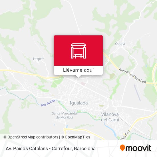 Mapa Av. Països Catalans - Carrefour