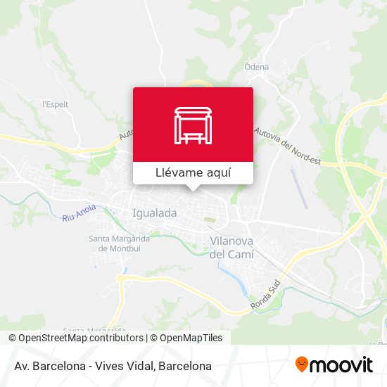 Mapa Av. Barcelona - Vives Vidal