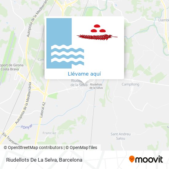 Mapa Riudellots De La Selva