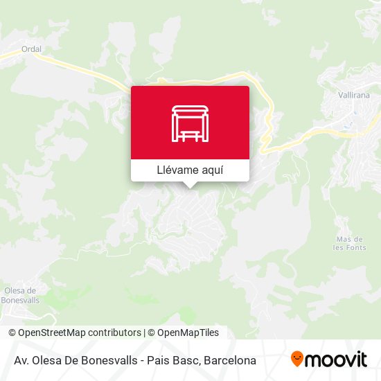Mapa Av. Olesa De Bonesvalls - Pais Basc