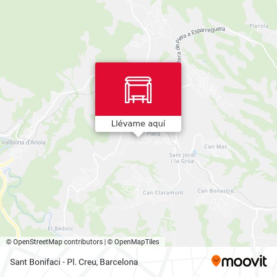 Mapa Sant Bonifaci - Pl. Creu