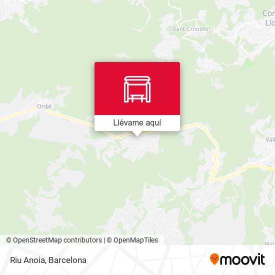 Mapa Riu Anoia