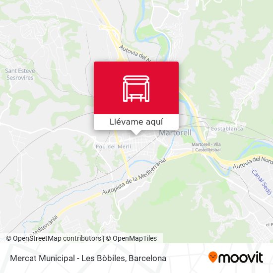 Mapa Mercat Municipal - Les Bòbiles