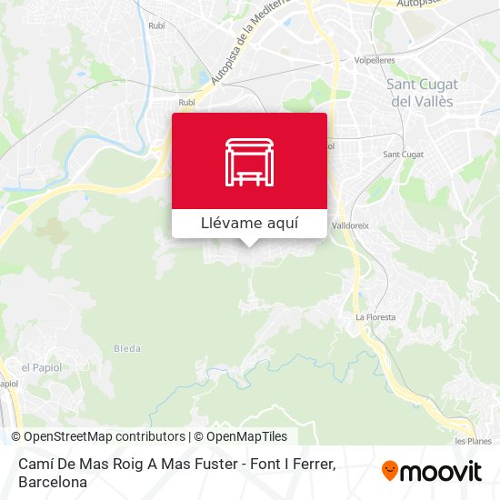 Mapa Camí De Mas Roig A Mas Fuster - Font I Ferrer