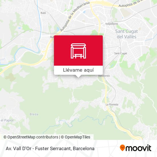 Mapa Av. Vall D'Or - Fuster Serracant