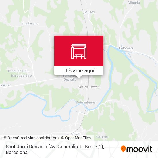 Mapa Sant Jordi Desvalls (Av. Generalitat - Km. 7,1)