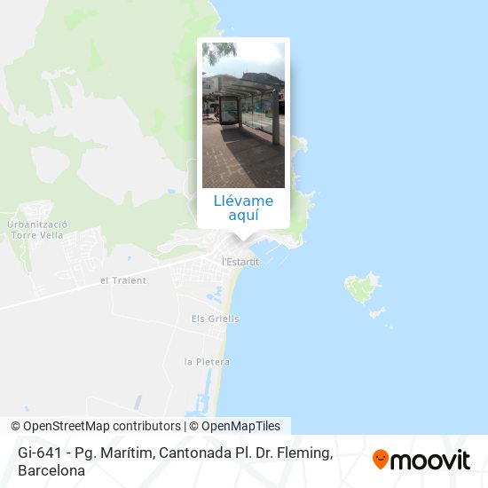 Mapa Gi-641 - Pg. Marítim, Cantonada Pl. Dr. Fleming