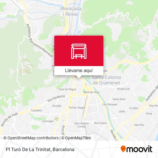 Mapa Pl Turó De La Trinitat