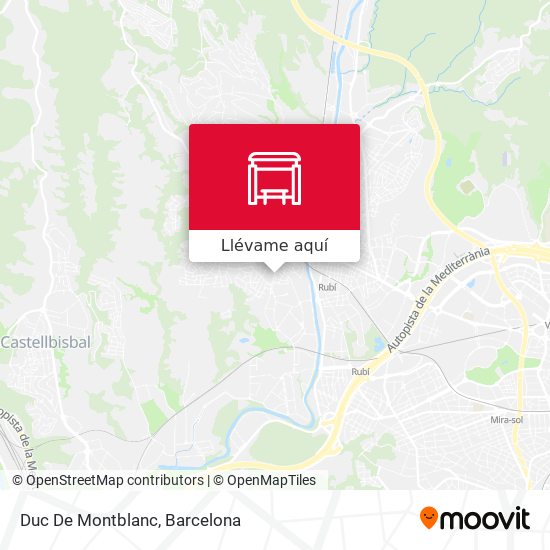 Mapa Duc De Montblanc