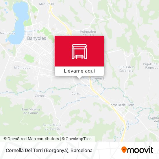 Mapa Cornellà Del Terri (Borgonyà)