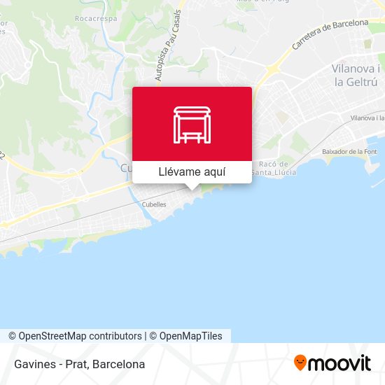 Mapa Gavines - Prat