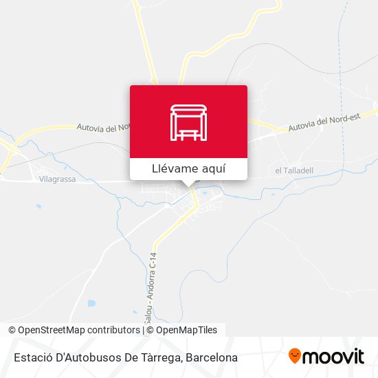 Mapa Estació D'Autobusos De Tàrrega