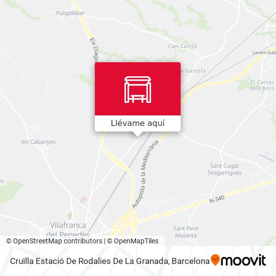 Mapa Cruïlla Estació De Rodalies De La Granada