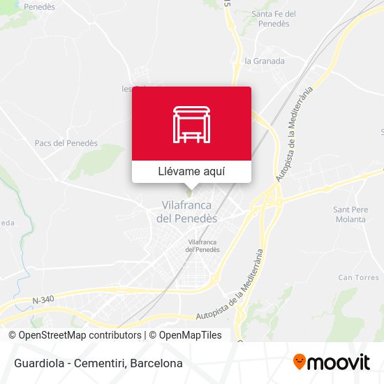 Mapa Guardiola - Cementiri
