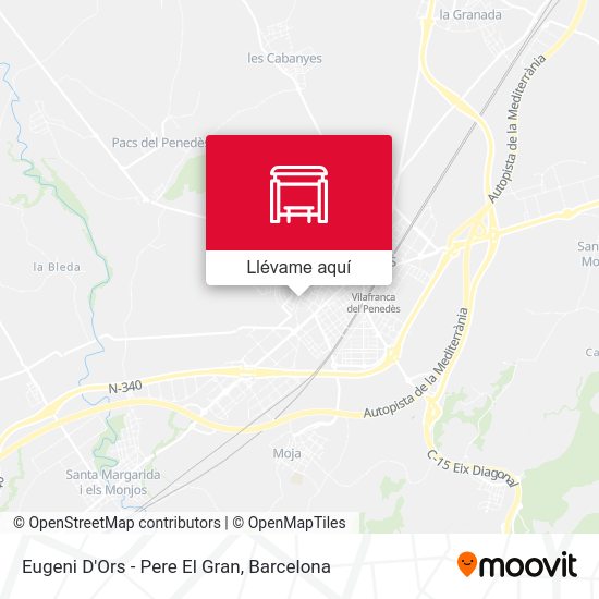 Mapa Eugeni D'Ors - Pere El Gran