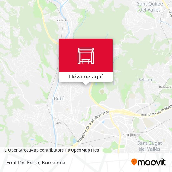 Mapa Font Del Ferro