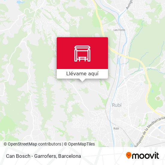 Mapa Can Bosch - Garrofers