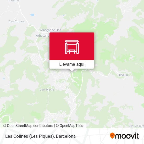 Mapa Les Colines (Les Piques)