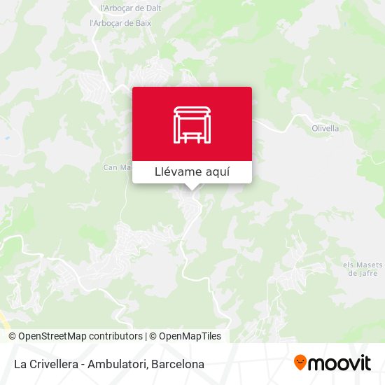Mapa La Crivellera - Ambulatori
