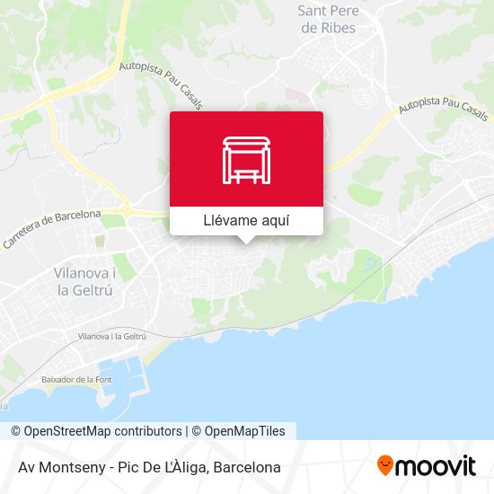 Mapa Av Montseny - Pic De L'Àliga