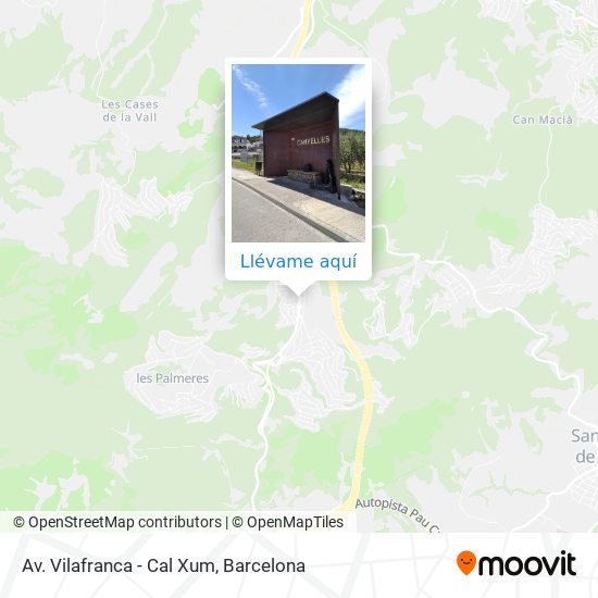 Mapa Av. Vilafranca - Cal Xum