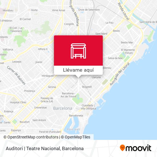 Mapa Auditori | Teatre Nacional