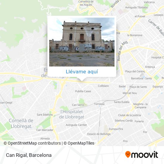 Cómo llegar a Rigal en L'Hospitalet De Llobregat Metro, Autobús, o Tranvía?