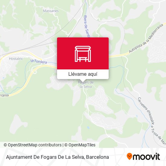 Mapa Ajuntament De Fogars De La Selva
