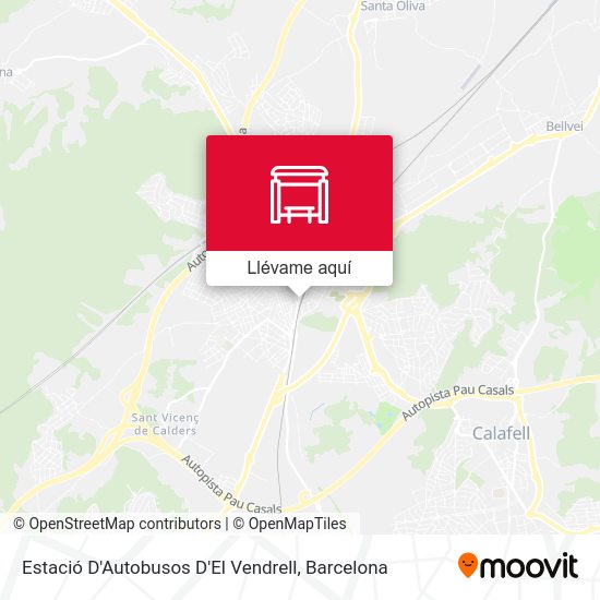 Mapa Estació D'Autobusos D'El Vendrell