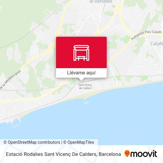 Mapa Estació Rodalies Sant Vicenç De Calders