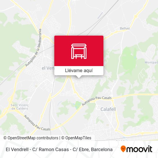 Mapa El Vendrell - C/ Ramon Casas - C/ Ebre