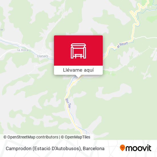 Mapa Camprodon  (Estació D’Autobusos)