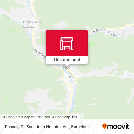 Mapa Passeig De Sant Joan-Hospital Vell
