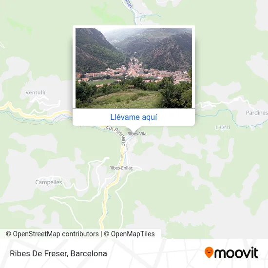 Mapa Ribes De Freser