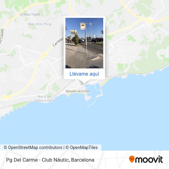 Mapa Pg Del Carme - Club Nàutic