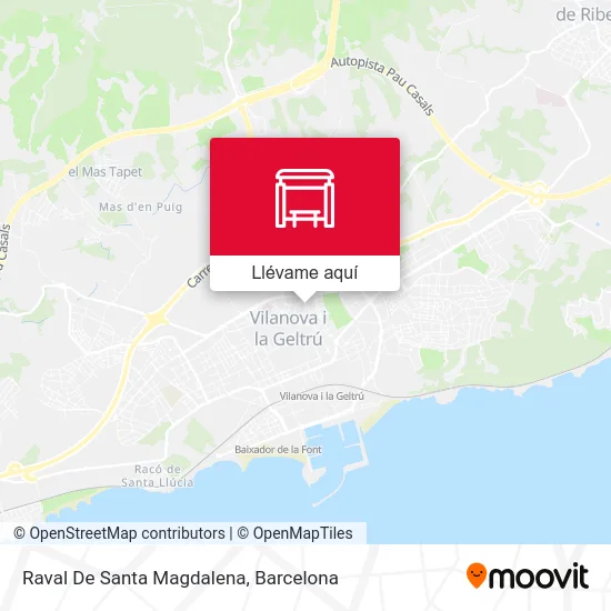 Mapa Raval De Santa Magdalena
