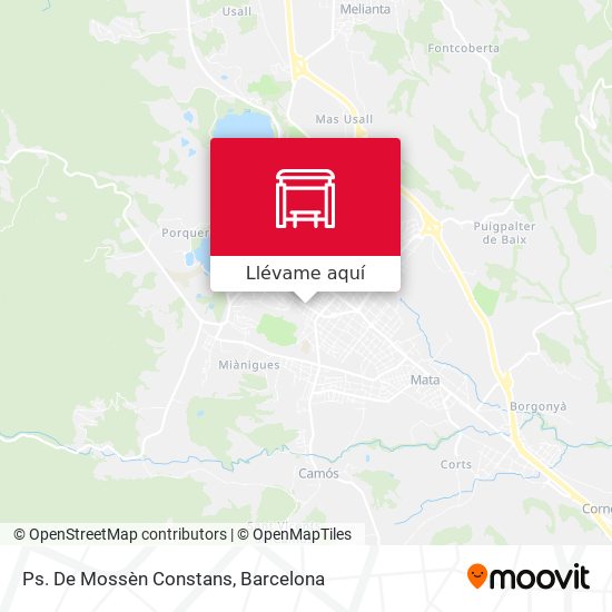 Mapa Ps. De Mossèn  Constans