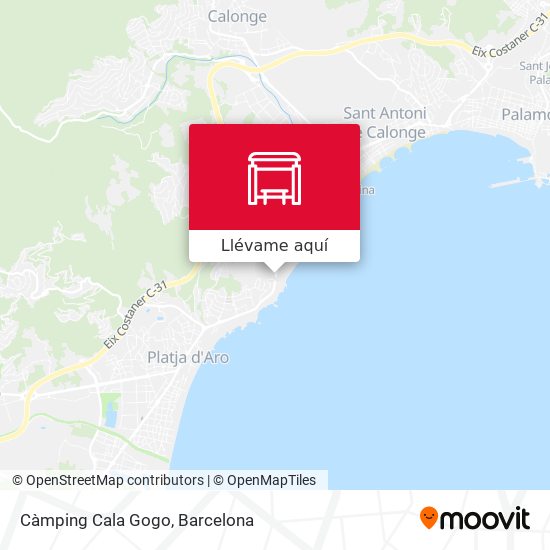 Mapa Càmping Cala Gogo