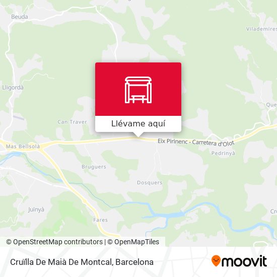 Mapa Cruïlla De Maià De Montcal