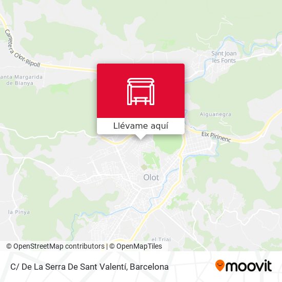 Mapa C/ De La Serra De Sant Valentí