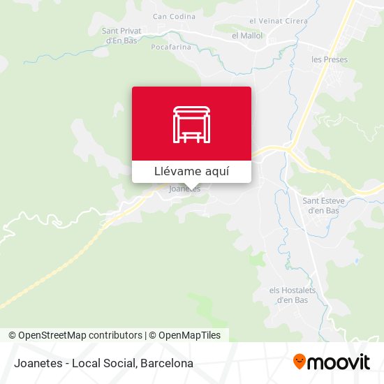 Mapa Joanetes - Local Social