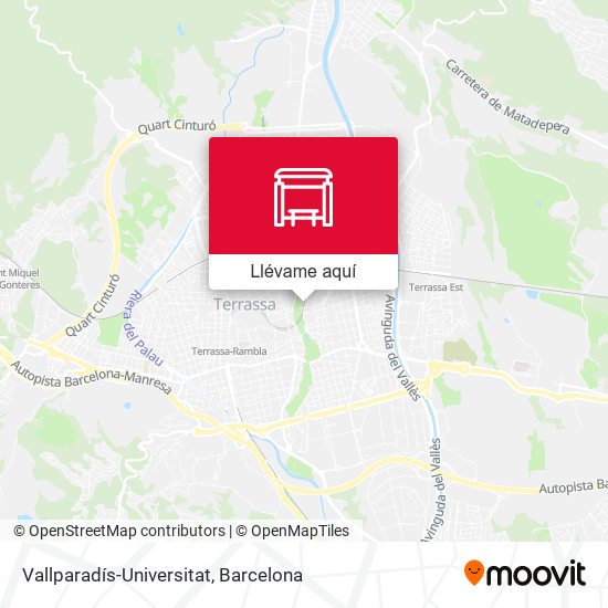 Mapa Vallparadís-Universitat