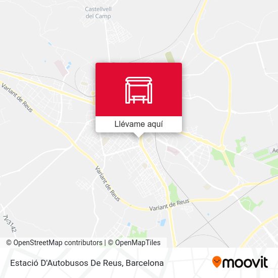 Mapa Estació D'Autobusos De Reus