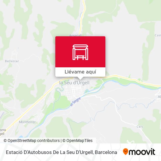 Mapa Estació D'Autobusos De La Seu D'Urgell