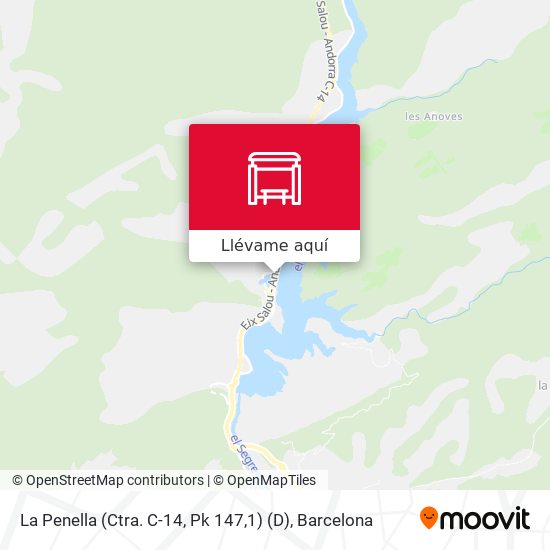 Mapa La Penella (Ctra. C-14, Pk 147,1) (D)