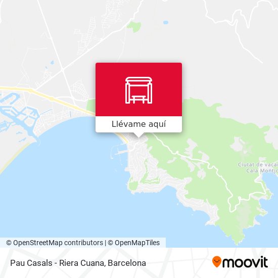 Mapa Pau Casals - Riera Cuana